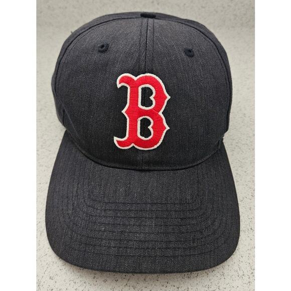 Boston Red Sox MLB Baseball Hat Cap Adjustable Genuine Merchandise Black Red - Picture 1 of 8